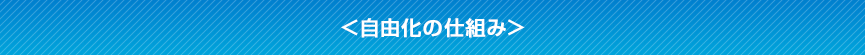 ＜自由化の仕組み＞