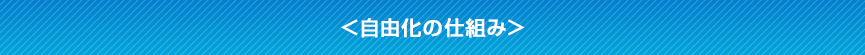 ＜自由化の仕組み＞